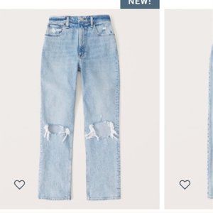 Abercrombie &. Fitch 90s High Rise Straight Denim